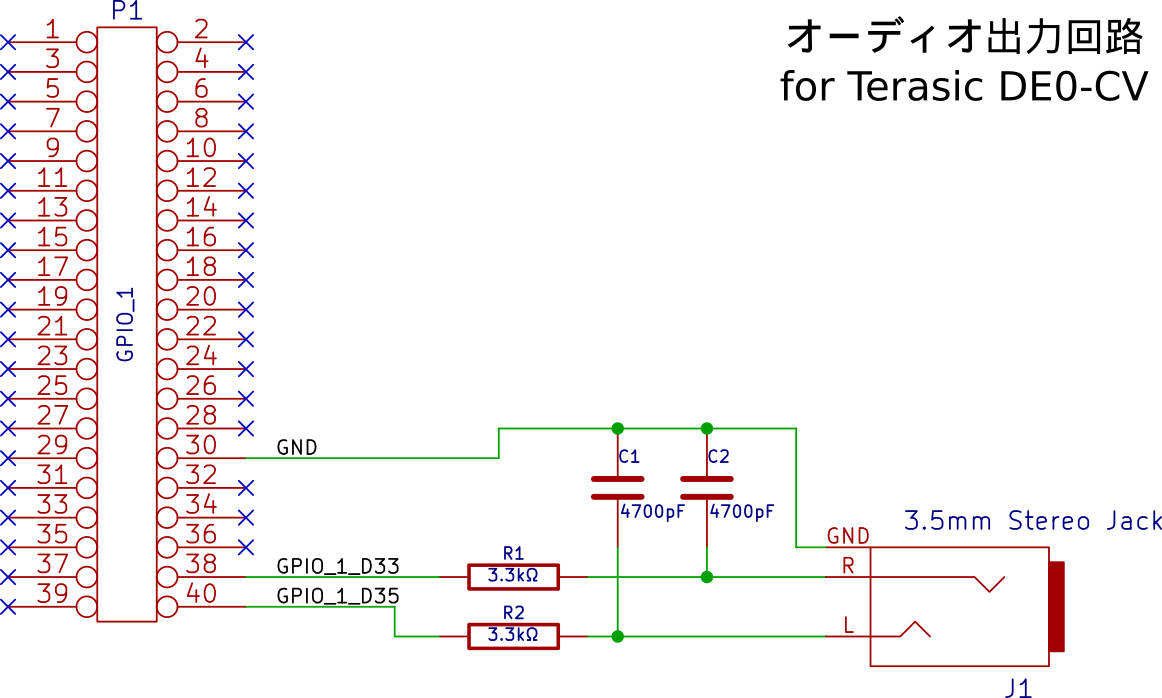 ZEROからのFPGA : DE0-CV向けオーディオ・アダプタの製作